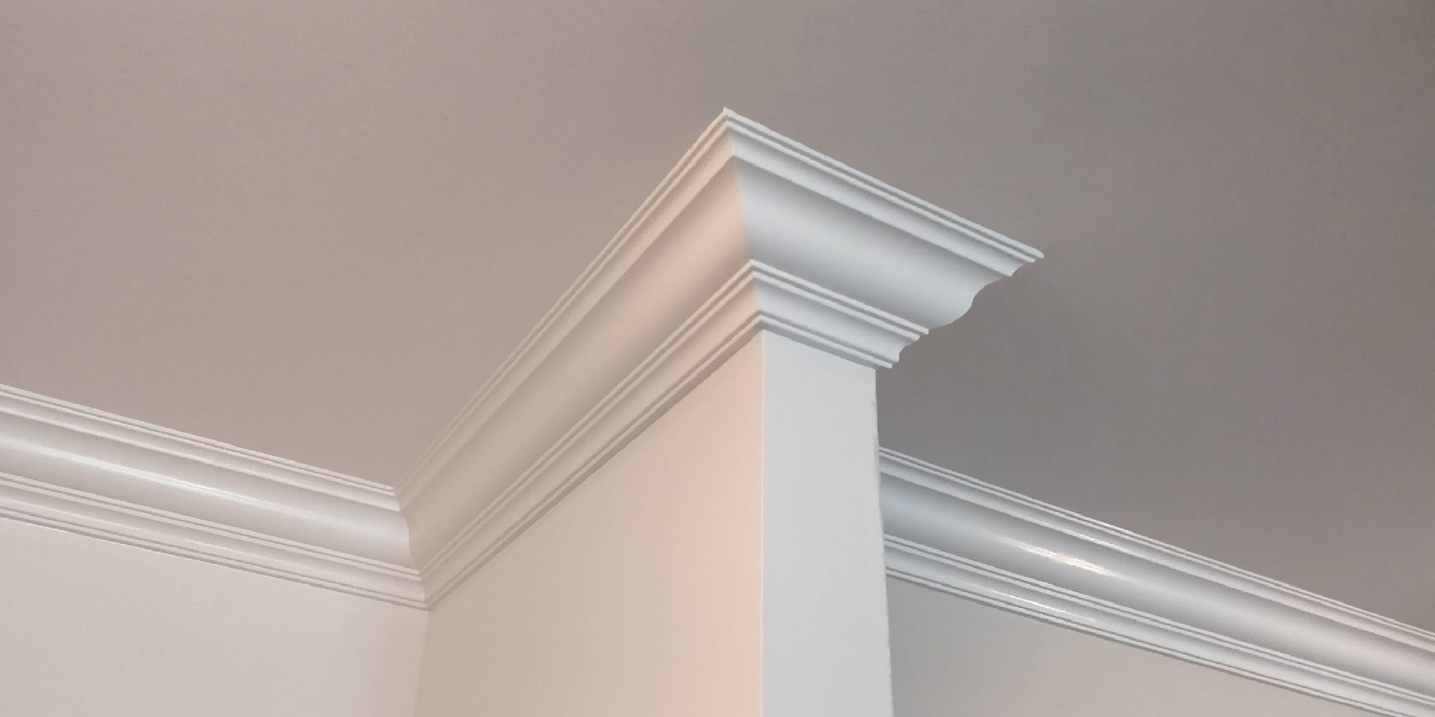 7-inch Milan crown moulding profile in a Markham home